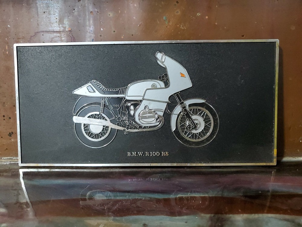 BMW Wall License Plate Plaque Motorcycle R100 RS