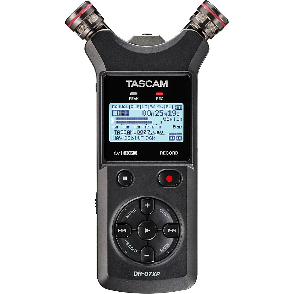 TASCAM DR-07XP 32-bit Float Audio Recorder
