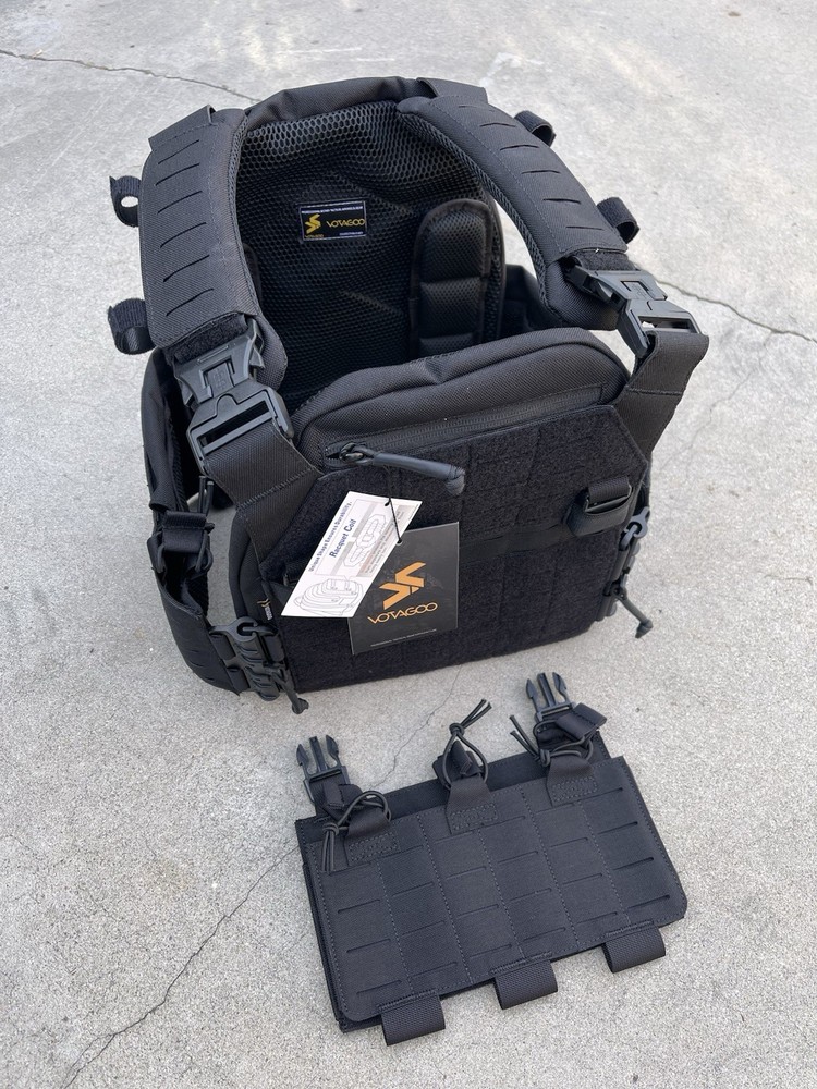 VOTAGOO Adjustable Tactical Vest Black