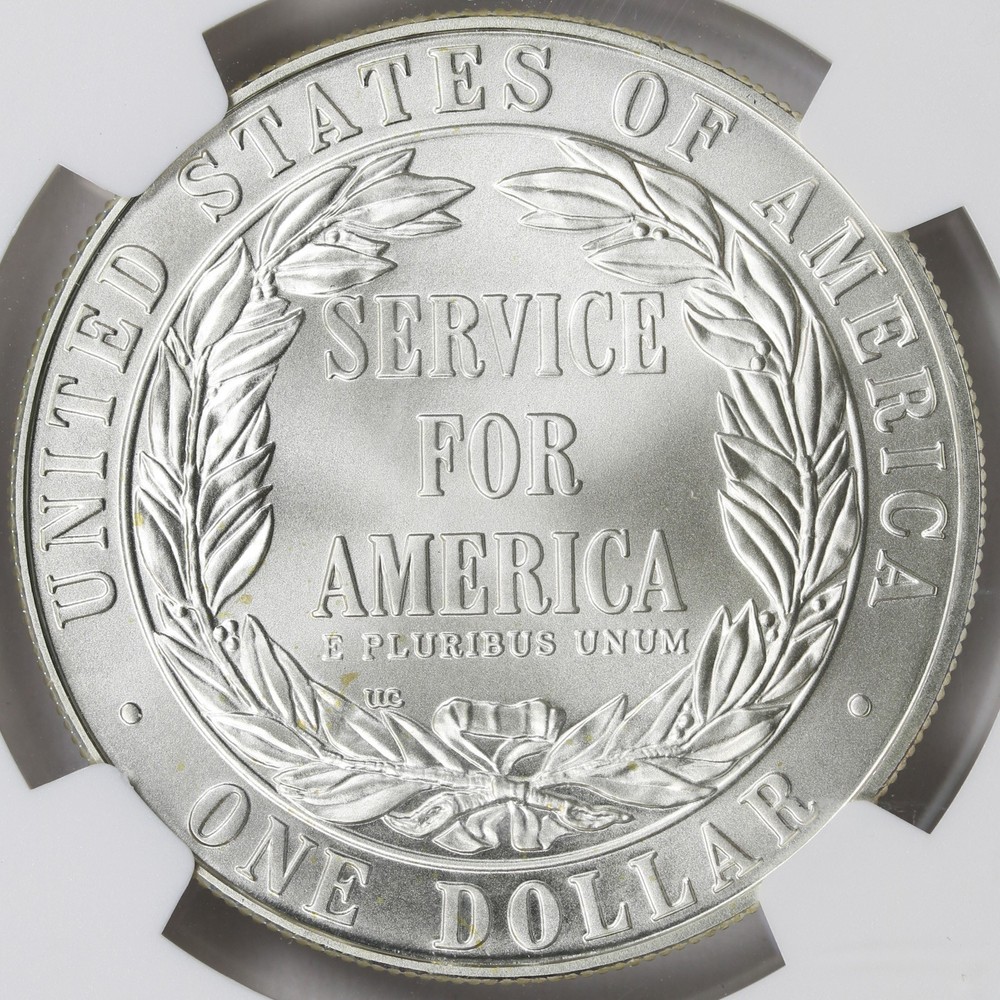 1996-S $1 Community Service Silver Dollar Commemorative NGC MS69