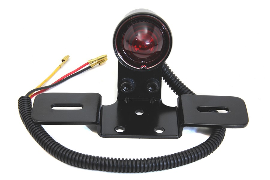 Black Round Tail Lamp for Harley-Davidson