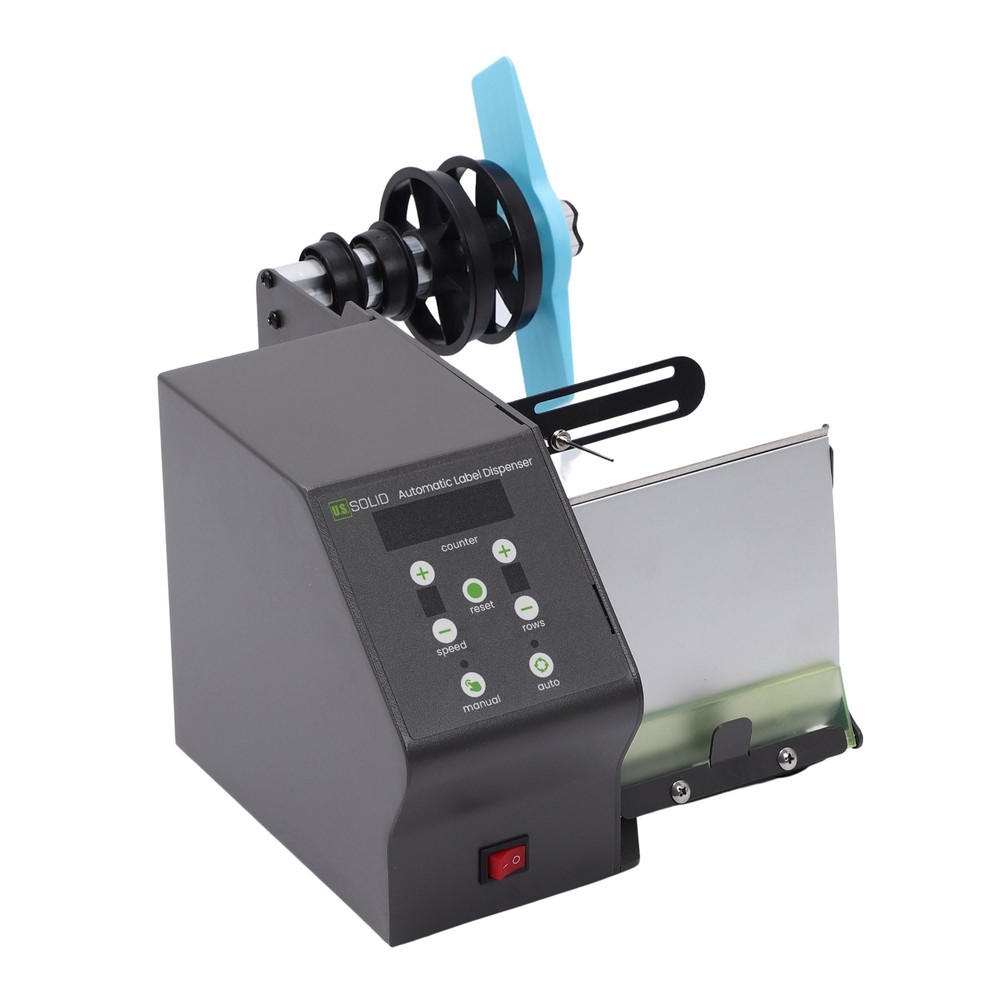 U.S. Solid Automatic Label Dispenser for Roll and Fanfold Label, Max Width 4.7in