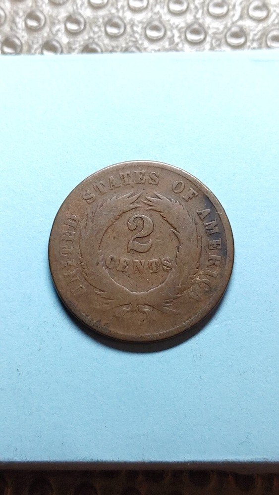 1869 Two Cent Piece 2C Original G Good Y419