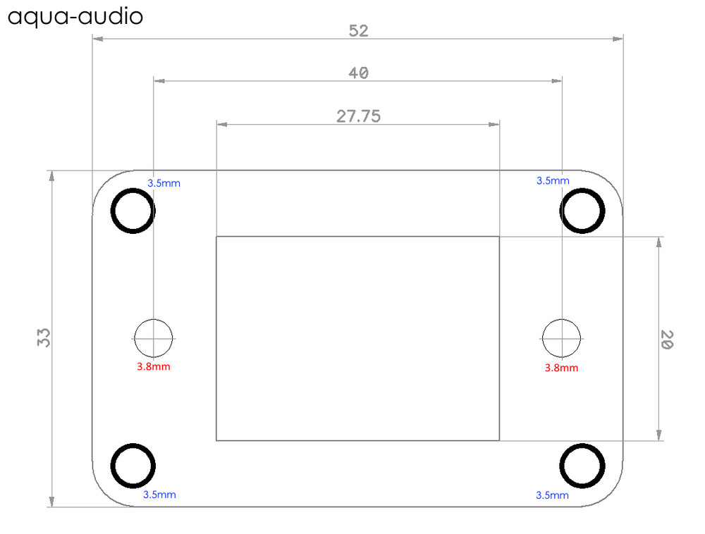 IEC Socket To Round Hole Mounting Plate For DIY Projects