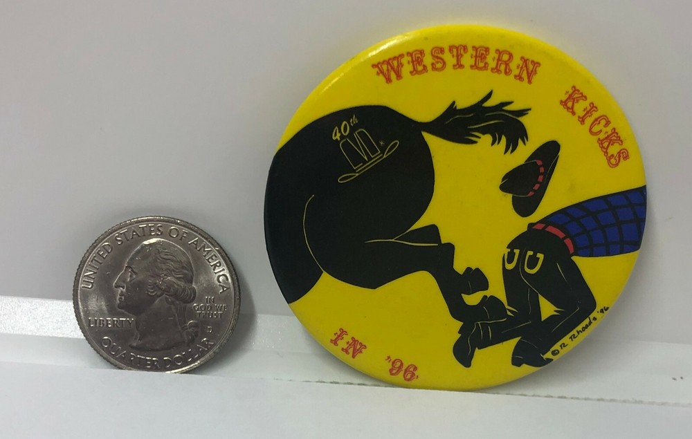 Western Kicks In '96 Advertising Pin