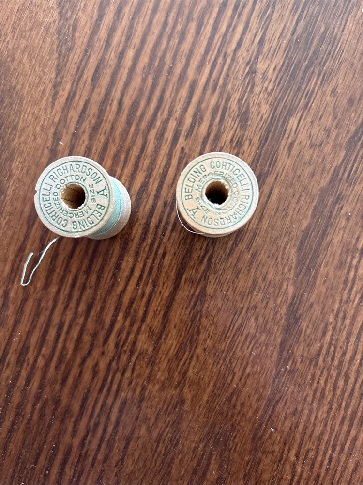 Miscellaneous Vintage Sewing Materials - Spools, Bobbins & Needles