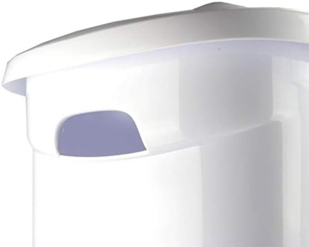 Extra Strong Laundry Hamper with Wheels,, Plastic, White, 1 Piece