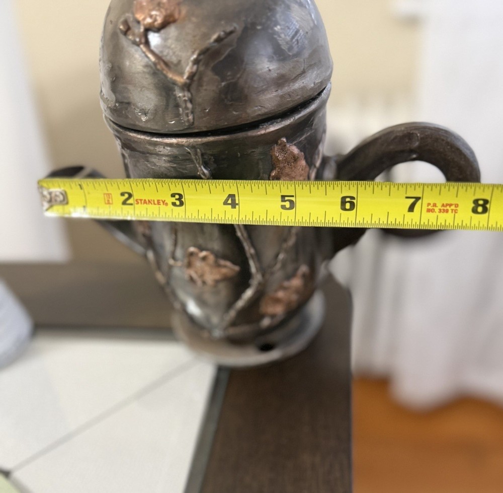 Decorative Metal Pot Cast Iron embossed design