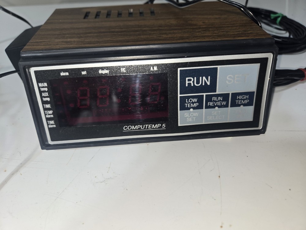 Computemp 5 Indoor Outdoor Temperature Alarm