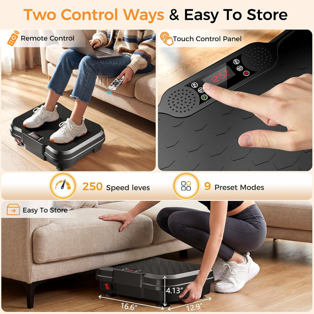 Vibration Plate Exercise Machine for Lymphatic Drainage, Vibration Platform for