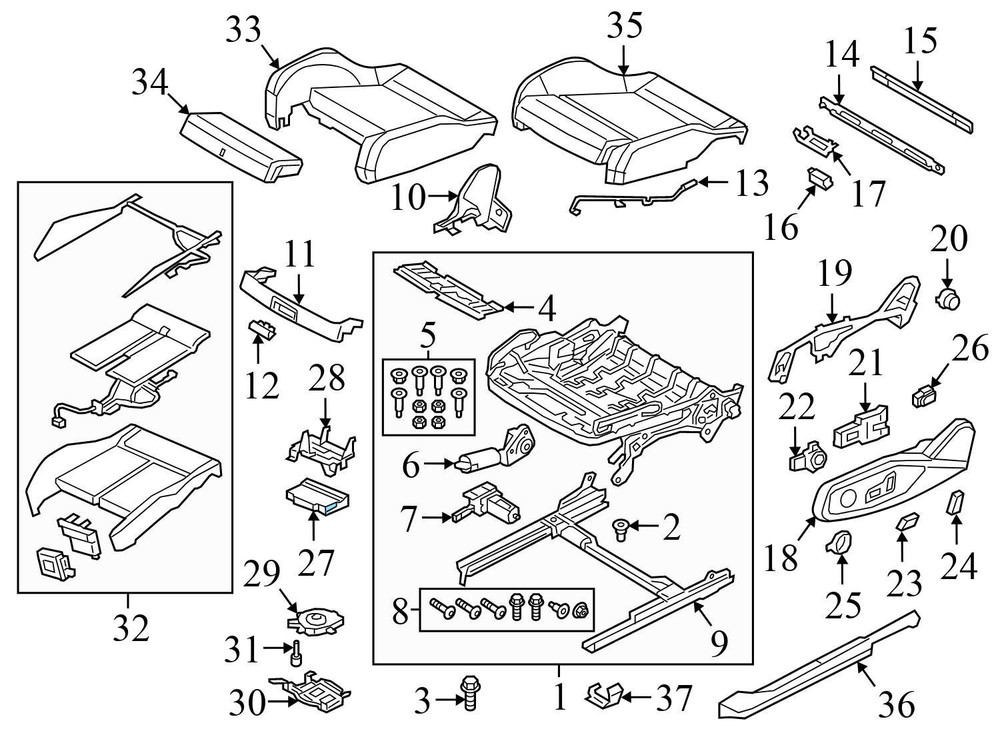 2018-2019 PORSCHE CAYENNE - Front LEFT SEAT Control Module 4M4959760