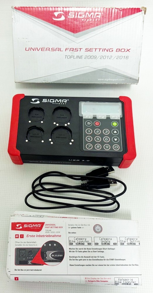 Sigma Germany Universal Fast Setting Box, Topline 2009 / 2012 / 2016