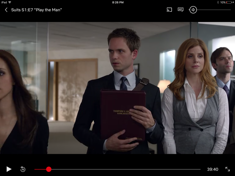Original TV show prop: Mike's Mock trial case folder