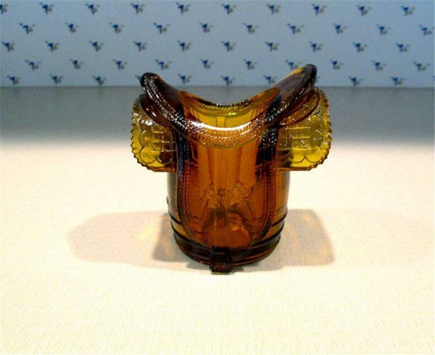 Amber Saddle Toothpick Holder