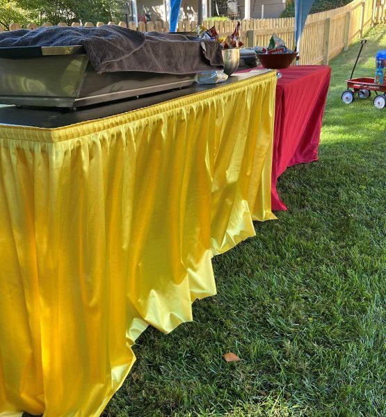 21' Table Skirt, Polyester Fabric, 18 Colors
