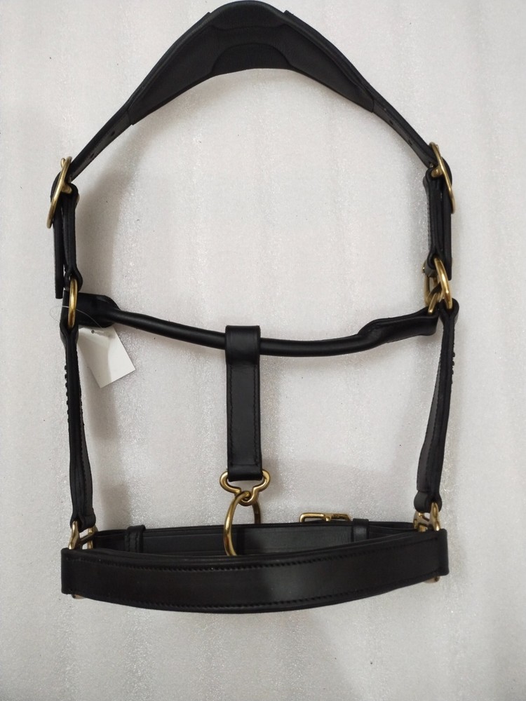 Beautiful Designer Halter 3 Row Clear Crystal & White Padding With Brass Fitting