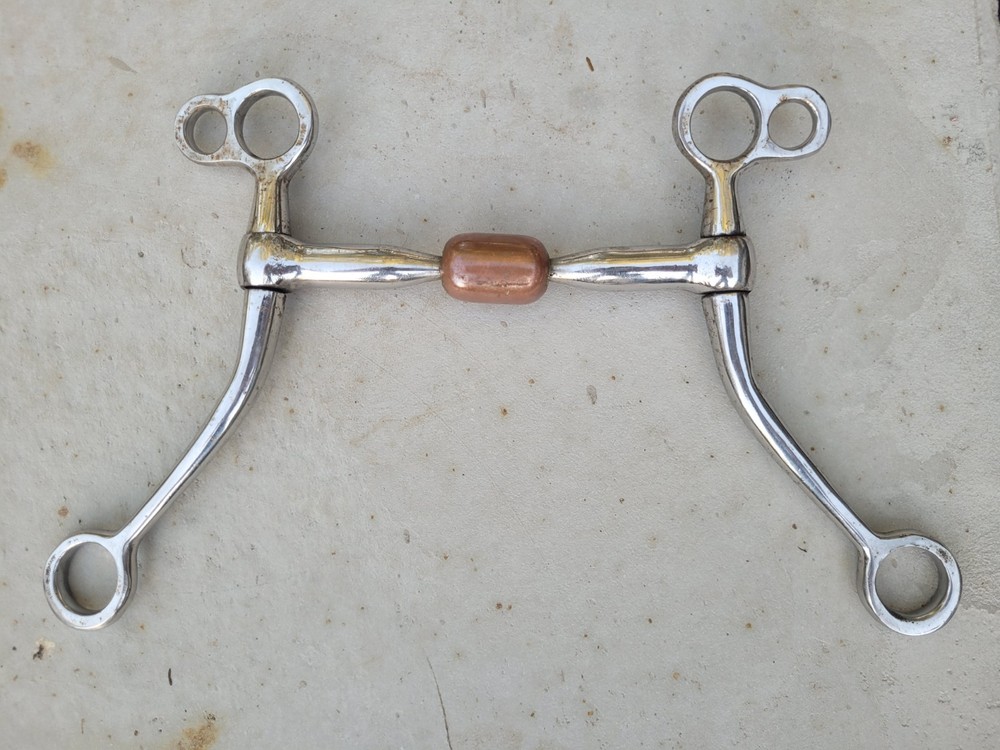 Tom Thumb Snaffle Bit With Copper Roller