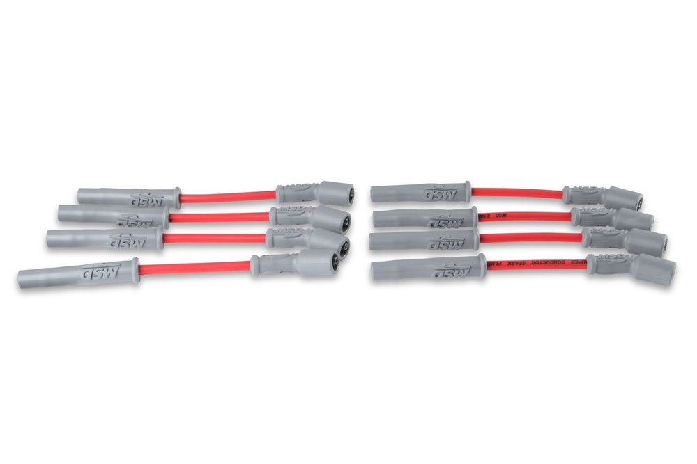 MSD 33829 Super Conductor Spark Plug Wire Set Red