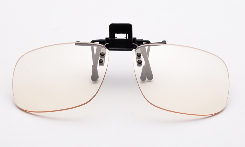 Clip On Blue Light Filter Blocking Glasses Office Computer Anti UV Strain Relief