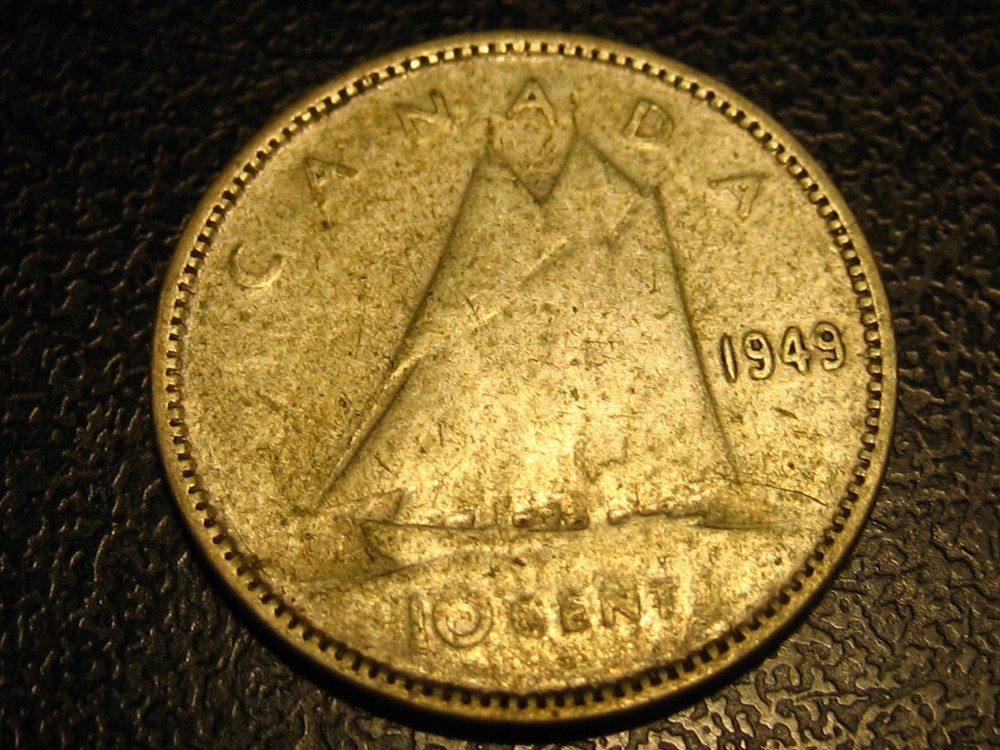 1949 Canadian Dime