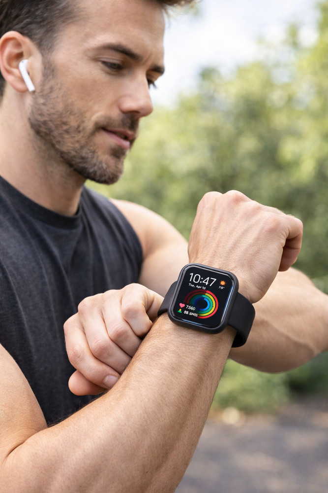 Smart Watch for Android & iOS – 1.4" Touchscreen, Waterproof, Multiple Watch Fac