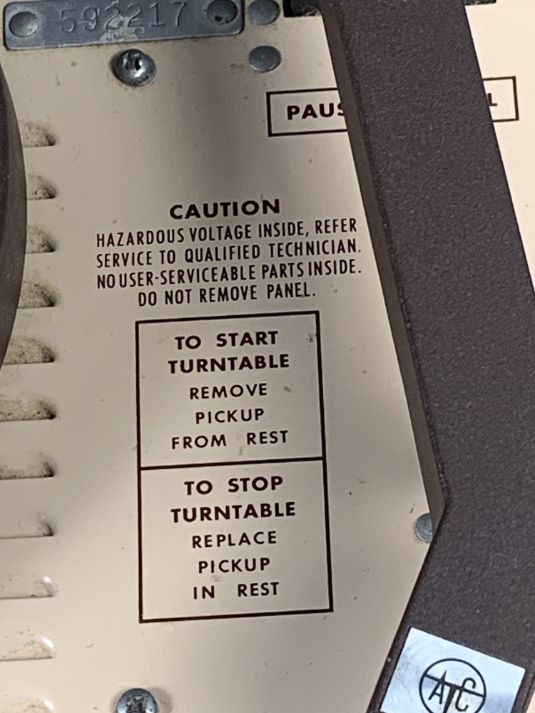 Audiotronics 340 St Record Player Vintage Untested SH12