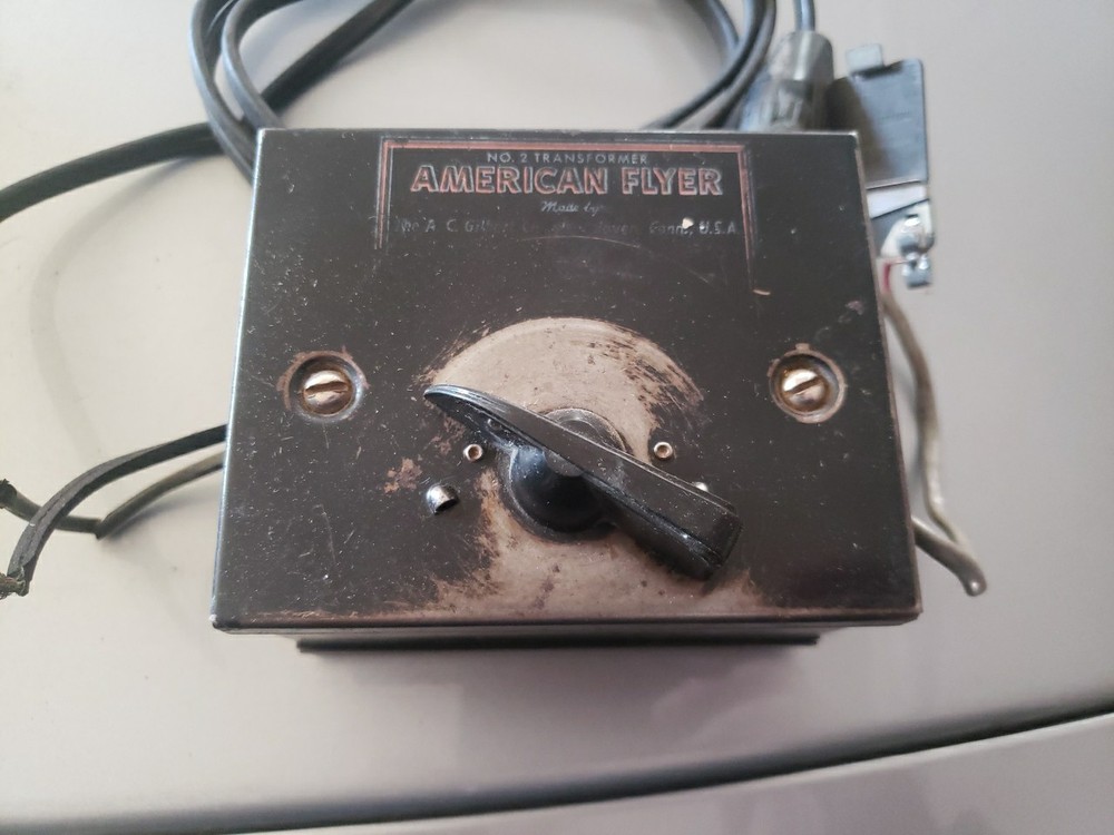 AC Gilbert American Flyer No. 2 75 Watt Transformer w Box UNTESTED