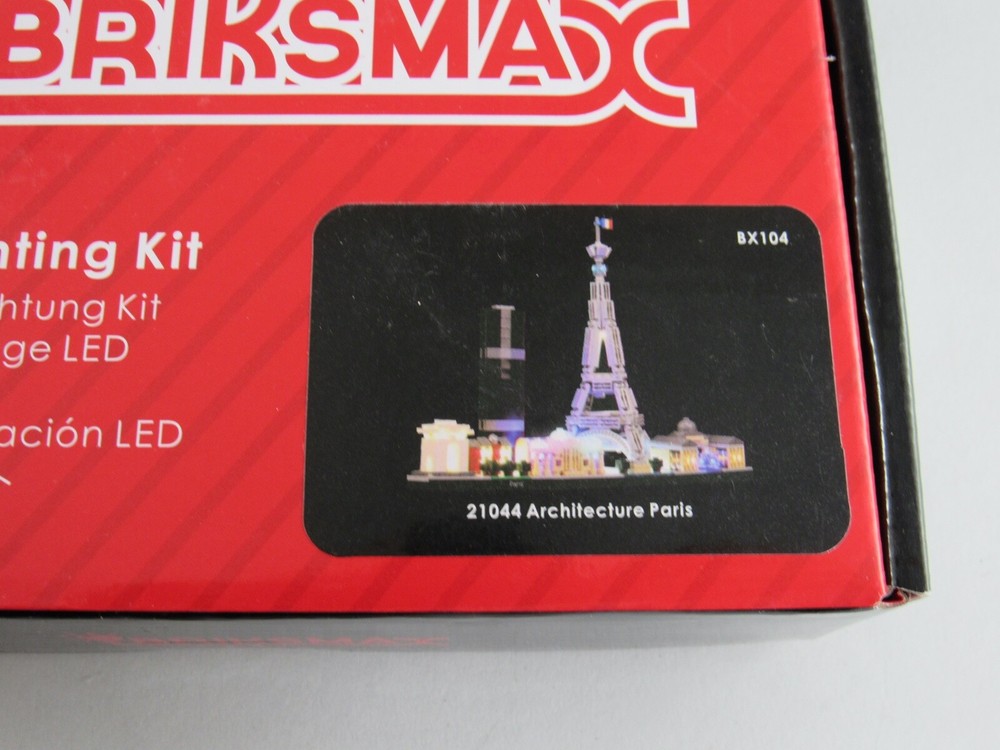 Briksmax LED Lighting Kit For Lego 21044 Architecture Paris