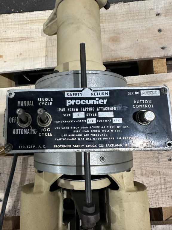 PROCUNIER NO.3 1/2" AUTO LEAD SCREW TAPPING HEAD