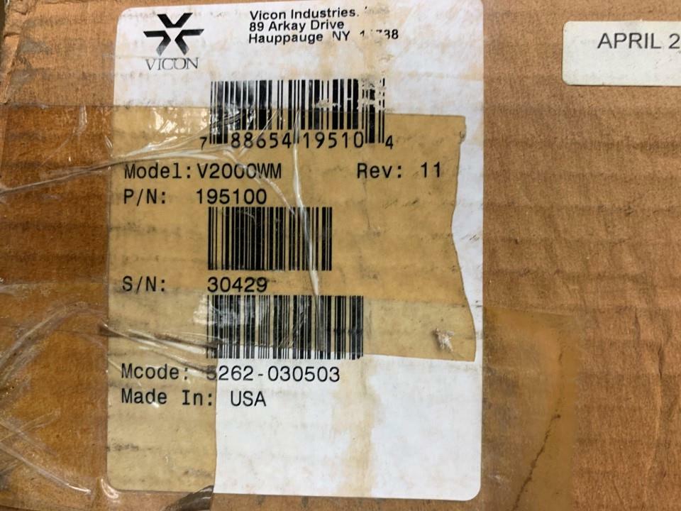 Vicon V2000WM Vac 50/60Hz Camera Mount