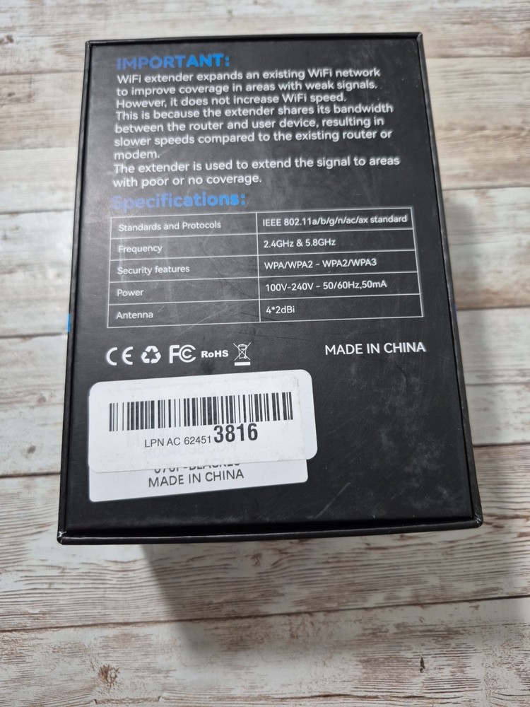 WiFi 6 Range Extender CF-XR182