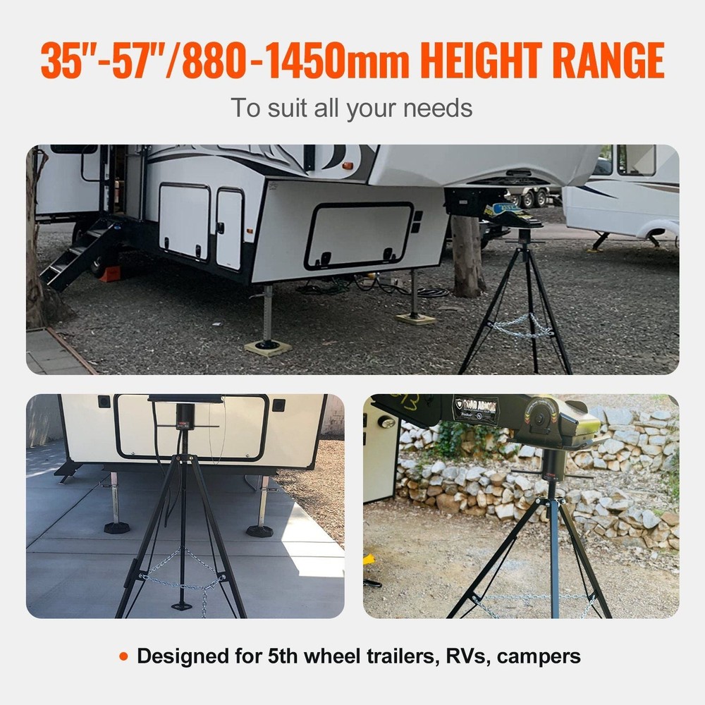5th Wheel Tripod Stabilizer, 5000 LBS Load Capacity Tripod Fifth Wheel