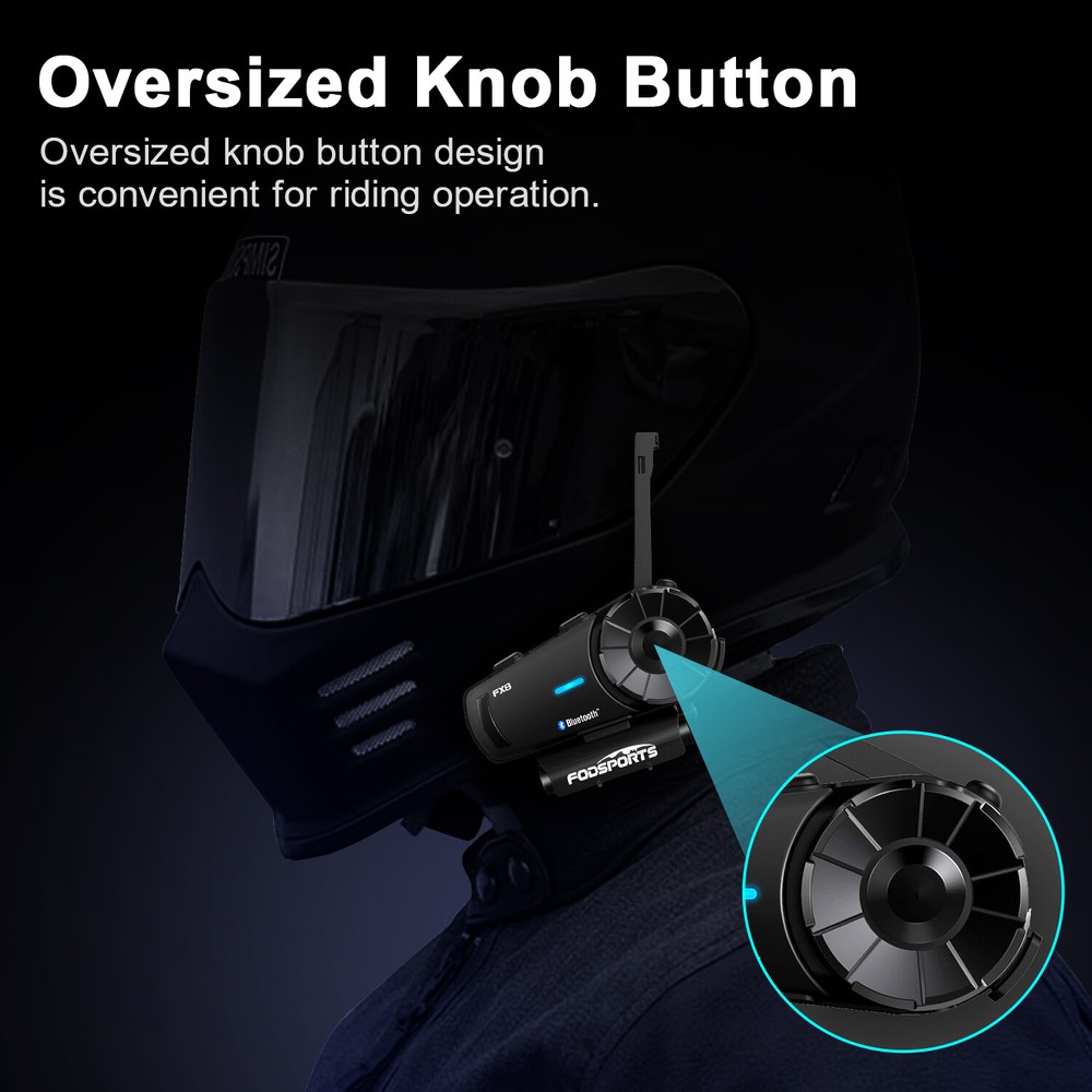 2pcs FX8 2000M motorcycle helmet intercom Bluetooth intercom headset headphones