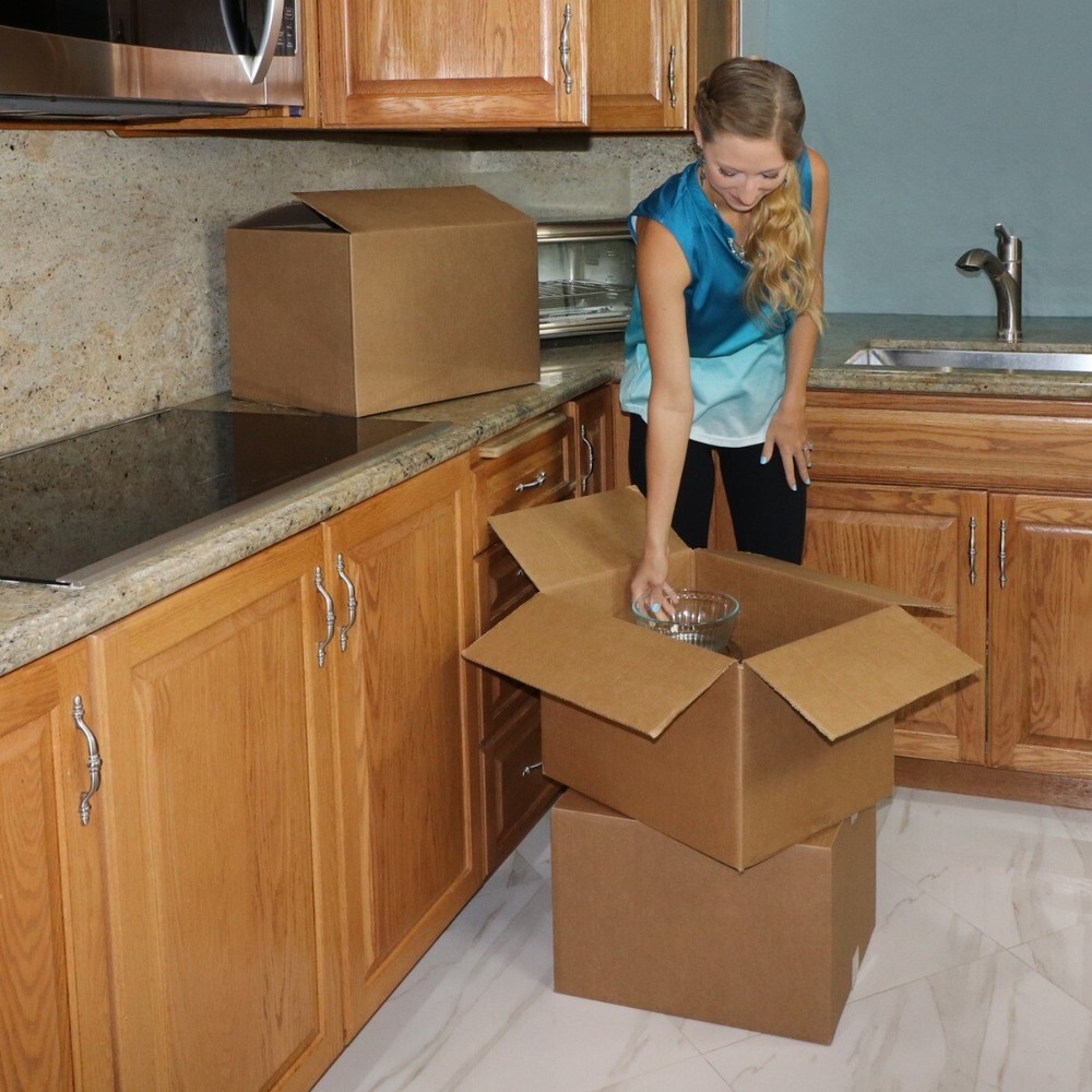 UBMOVE 10 Medium Cardboard Moving Boxes 18" x 14" x12"