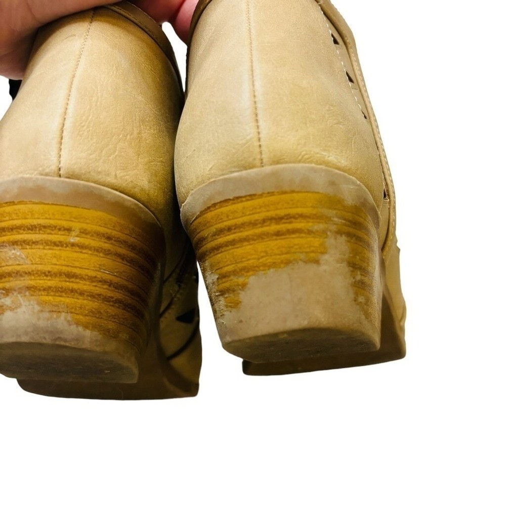 George Short Tan Neutral Ankle Boot Bootie SZ 9