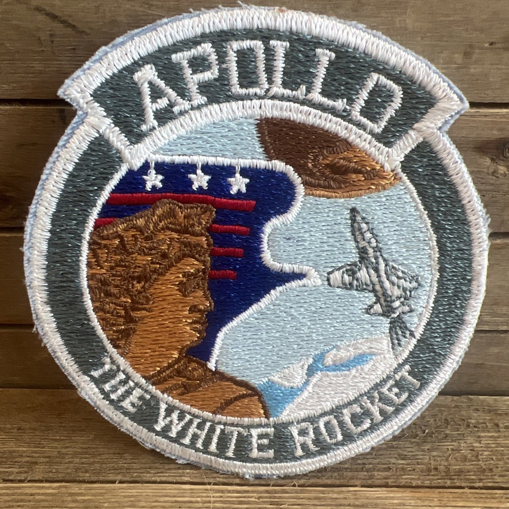 Vintage Student Course Patch Apollo White Rocket Training Course AFB Air Force