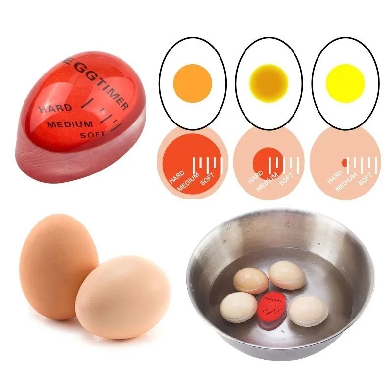 Egg Timer Kitchen Electronics Gadgets Soft & Hard Boiled Color Timer