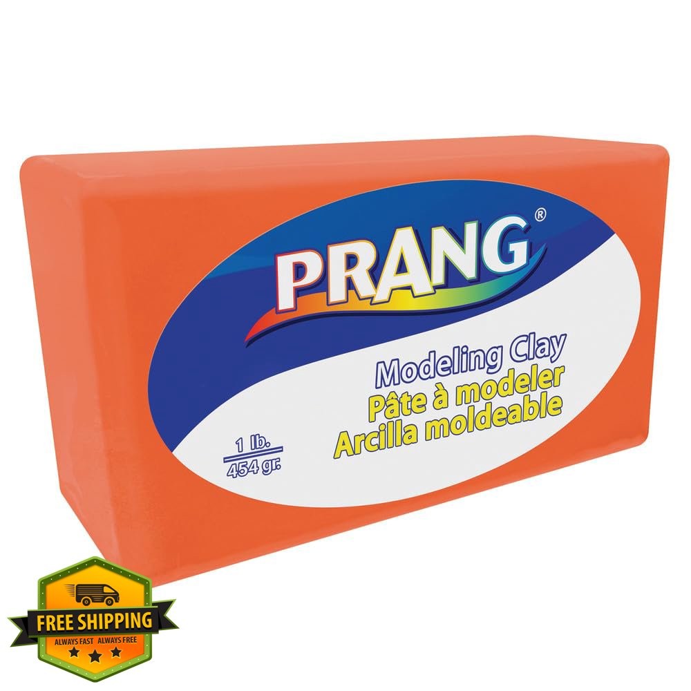 Prang Modeling Clay, 1 lb, Orange