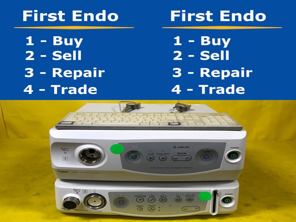 Fujinon System Processor VP-4440 HD & Light Source XL-4450 w/ Keyboard & Cable