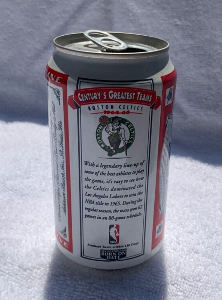 Budweiser Boston Celtics 12 oz Beer Can