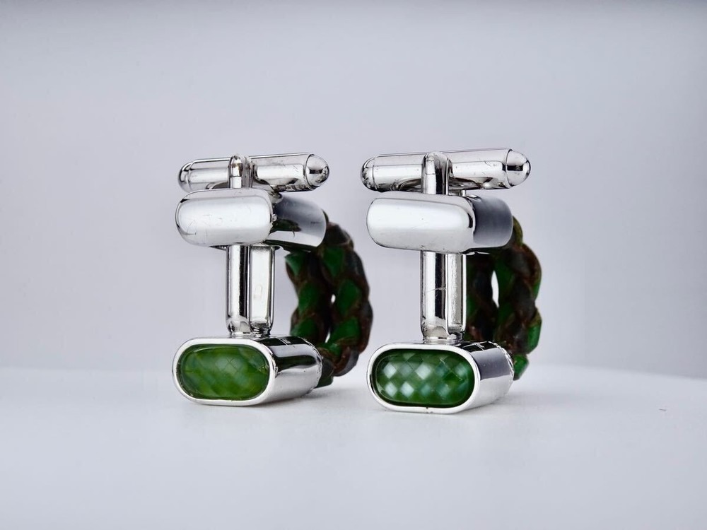 Tateossian Leather Cufflinks 7-2-110