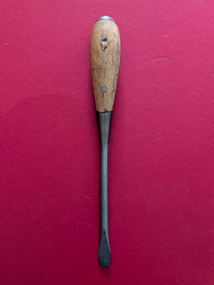 Vintage Irwin Made in USofA Split Wood Handle 11" Screw Driver