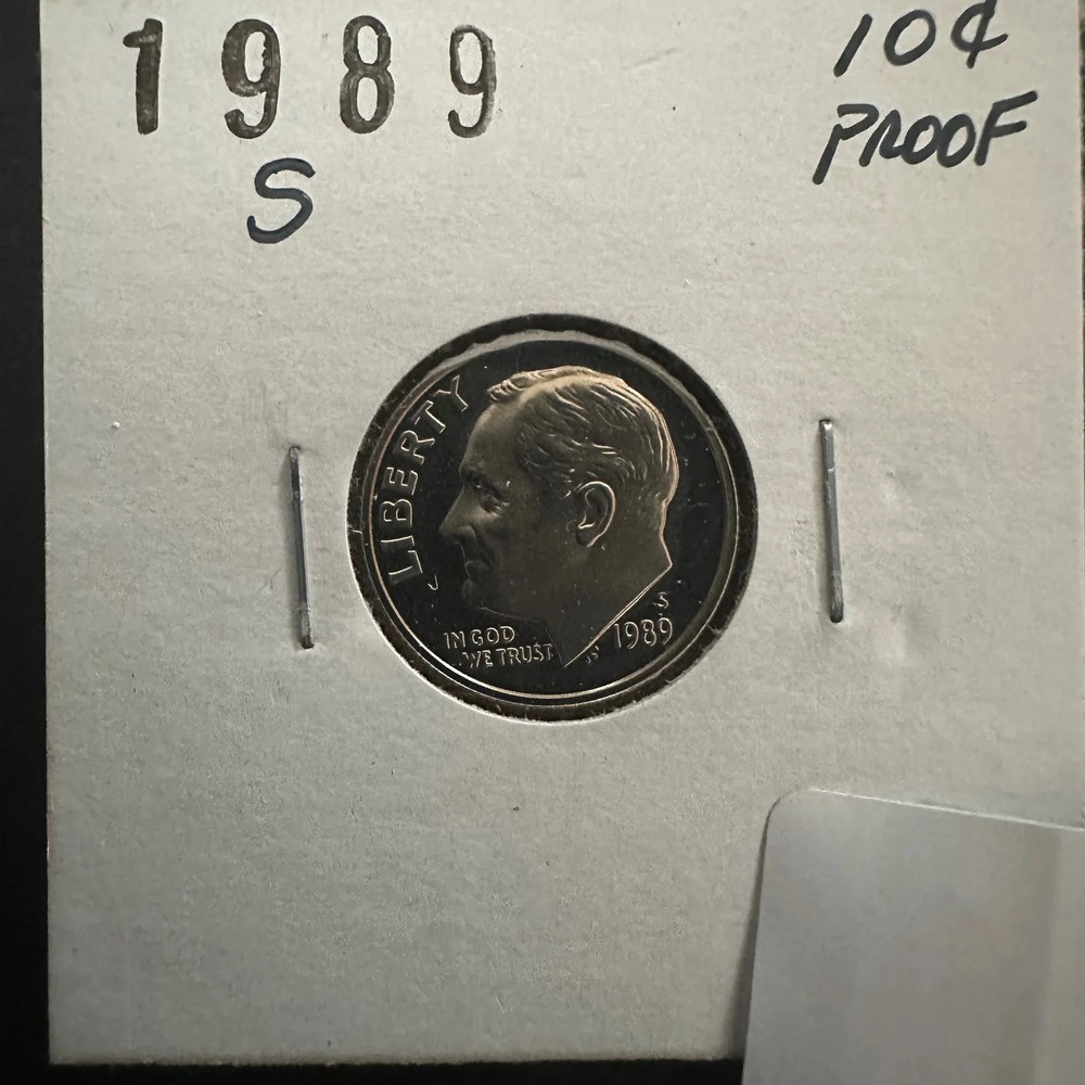 1989 S Roosevelt Dime Proof Sharp Features