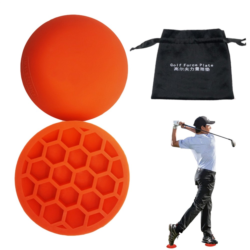 Golf Force Pedal Reusable Rubber Golf Swing Step Pad Golf Training Aid