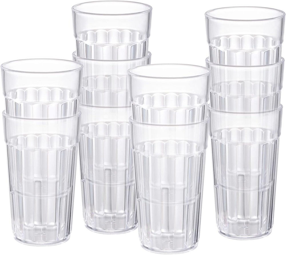 la Small Drinking Glasses,  Cups, Unbreakable Plastic Tumblers,