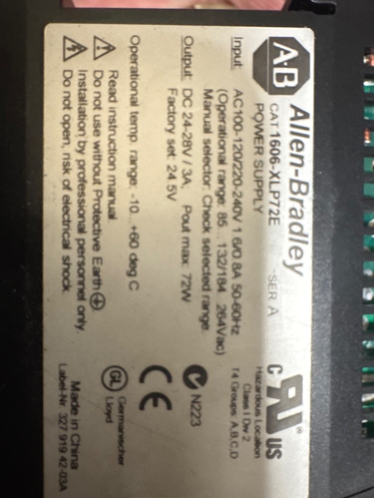 Allen-Bradley 1606XLP72E Industrial Control System