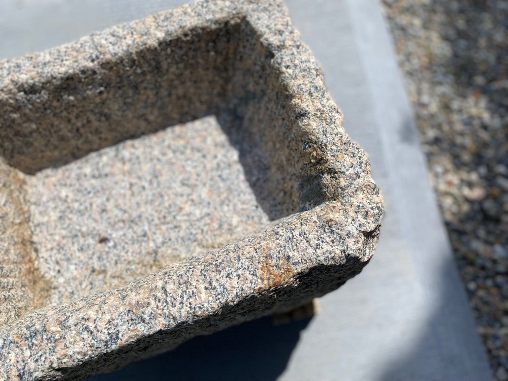 antique granite trough #9