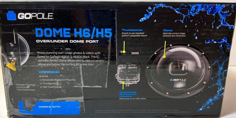 Go Pole Dome H6/H5 Over/Under Dome Port