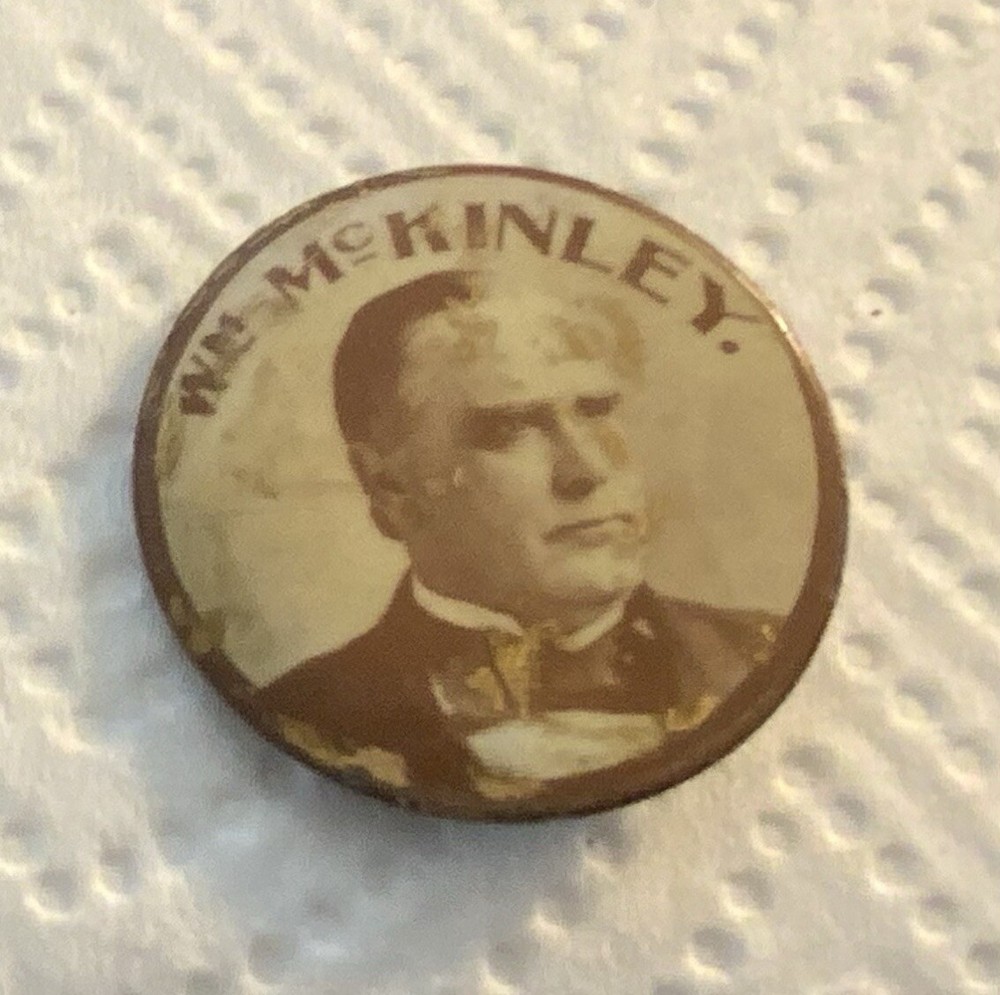 Pin Back-Political-Wm (William) McKinnley - Button Co.
