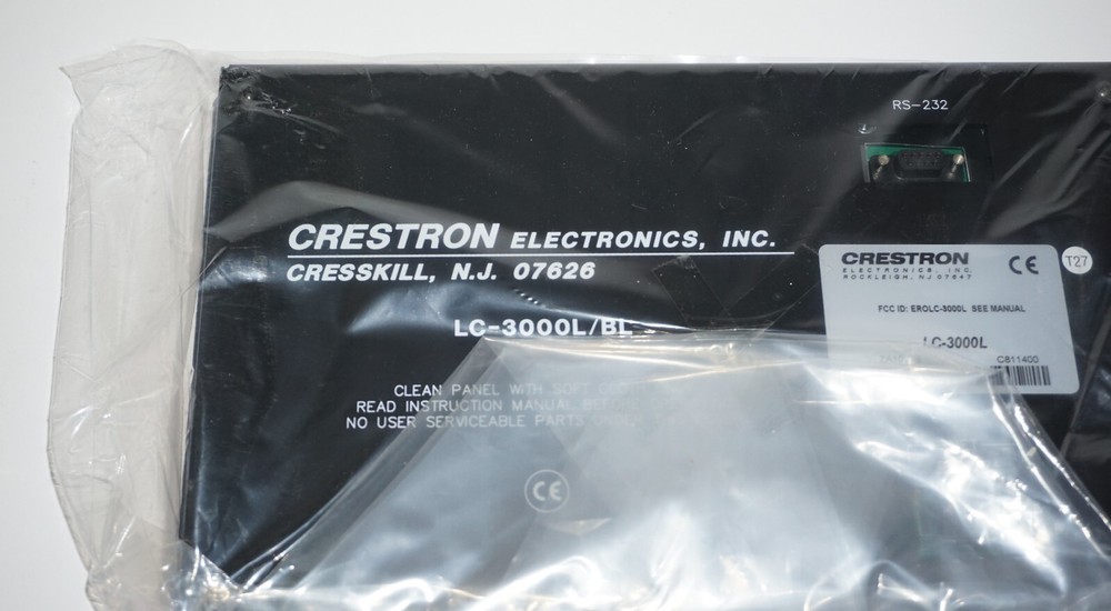 NEW Crestron LC-3000L/BL Touchscreen Control Panel